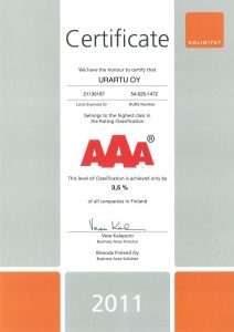 AAA Certificate 2011